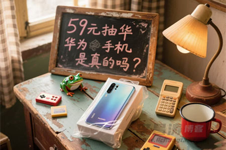 59元抽华为手机是真的吗