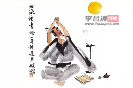 吹灭读书灯,一身都是月